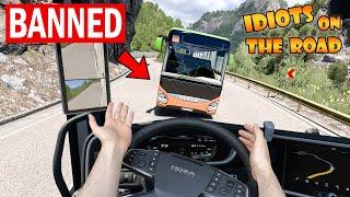 IDIOTS on the road #109 | BANNED LIVE on video | Real Hands Funny moments - ETS2 Multiplayer