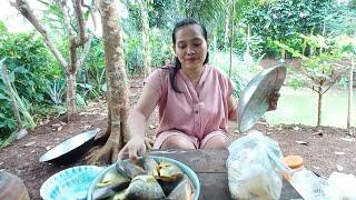 COOKING tilapia fish in spicy sauce and quail egg balado potatoes