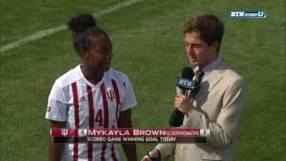 Mykayla Brown Interview After IU's OT Win