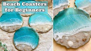 Resin Art for Beginners: Complete Resin Beach Coaster Tutorial