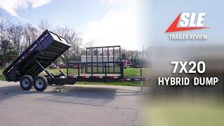 Overview of 7x20 Hybrid Utility/Dump Trailer | #sleequipment #lawncare #trailer