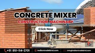 Hydraulic Hopper Concrete Mixer Machine | Indian Trade Bird