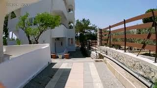 Evi Studio and Apartment, Pefkos. Rhodes…from pool area to the beach. Apologies for the language..