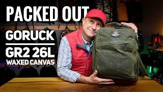 4-Day Travel Packing in a Waxed Canvas GORUCK GR2 26L // THIS is the WAY!!