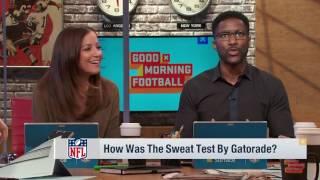 Nate Burleson talks sweat test by Gatorade   Good Morning Football   Feb 9, 2017