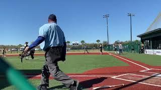 Ava Smith triple down the third base line