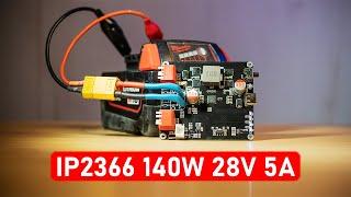 Это САМАЯ МОЩНАЯ  плата повербанка 140W IP2366 28V 5A | Cиний Эльф