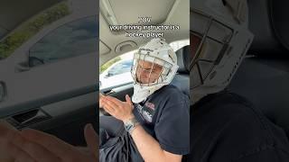 Hockey player DRIVING INSTRUCTOR  #hockey #hockeyplayers #drivinginstructor #shorts