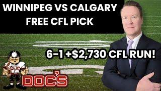 CFL Picks and Predictions Today Winnipeg vs Calgary 8/18/2023 Canadian Football Betting Odds