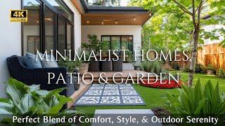 Minimalist Homes with Porch, Patio & Garden: A Perfect Blend of Comfort, Style, & Outdoor Serenity