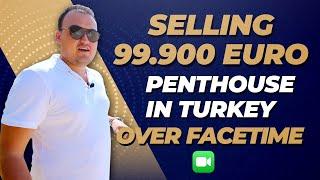 Selling Real Estate in Turkey Alanya Over FACETIME! (DETAILED TOUR )