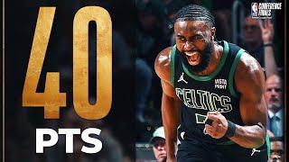 Jaylen Brown Ties PLAYOFF CAREER-HIGH 40 Points In Game 2!  | May 23, 2024