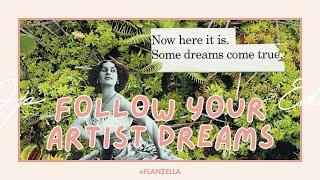 Follow your Artist Dreams | Collage with me, One Source Collage Art | Slow Art Making & Inspiration