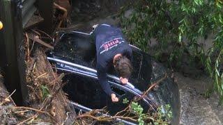 Mudslides and flash flooding trap 3,000 people in Southern California