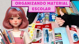 ORGANIZANDO MEU MATERIAL ESCOLAR 2024  - Keke