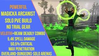 ESO Magicka Arcanist Solo PVE Build - Necrom - Velothi Mythic Build