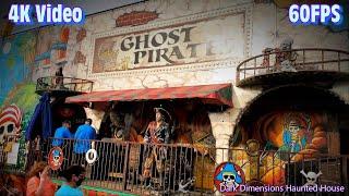 Ghost Pirates Dark Ride Haunted House at Buc Days Carnival Walkaround and POV Ride On Attraction 4K