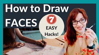 How to Draw a Face for Beginners (7 EASY Hacks!)