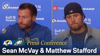 Sean McVay & Matthew Stafford Postgame Press Conference Following Eagles SNF Matchup