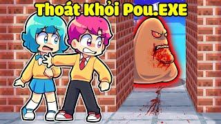 HIHA THỬ THÁCH 24H THOÁT KHỎI POU EXE KINH DỊ TRONG MINECRAFT*POU.EXE CỐ GIẾT HIHA 