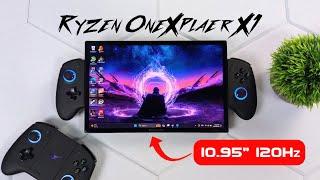 ONEXPLAYER X1 Ryzen Edition Hands On, An All New 10.9" 120Hz Handheld! First Look
