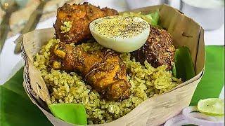 REAL CHICKEN DONNE BIRYANI (Secret of Bangalore Shivaji Military Hotel) - Karnataka Dhonnai Biryani