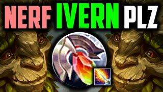 IVERN JUNGLE IS BUSTED (PERMA SHIELD NEVER CD) - Best Build/Runes - How to Play Ivern Season 14