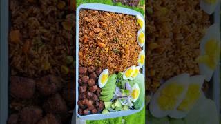 most popular Ghanaian food/easy coconut jollof rice/Ghana food #shorts #ghana #youtubeshorts