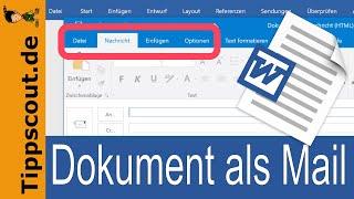 Word-Dokument als Mail senden