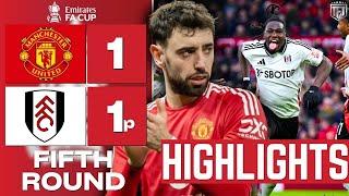 MAN UTD OUT! Manchester United 1-1 Fulham FA Cup Highlights