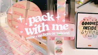  asmr packing orders for my small business pt.3 | sticker shop | real time | no talking + no bgm 