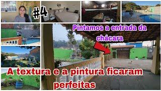 vlog/acabamento do muro de forma mais barata/limpeza e organização para a festa/começamos a pintura