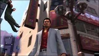 kiryu hits a man so hard he ascends to heaven instantly