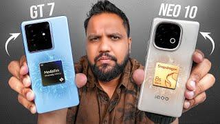 Realme GT 7 vs iQOO Neo 10 Full Comparison - Best Performance Phone Under Rs 35,000?