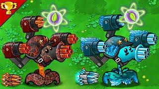 Plants vs Zombies : Lava Gatling Pea vs Ice Gatling Pea Use Plant Food - Who Is Best ?