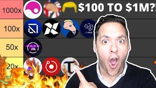 21 "AI & MEMECOIN" ALTCOINS WITH 100-1000X POTENTIAL BY 2025?! (MILLIONAIRE TIER LIST!) 