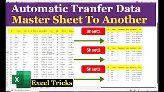 "Automatically Transfer Data from One Sheet to Another in Excel | Step-by-Step Guide"