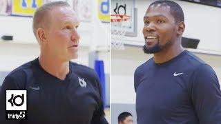 Racks: Kevin Durant Shooting Contest with Chris Mullin