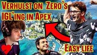 TSM Verhulst THOUGHTS on Zer0's IGL'ing After Subbing FALCONGS IN ALGS Scrims | Apex Legends