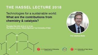 Hassel lecture 2018 with Matthias Beller