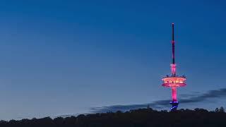 Fotoshow: Illumination Fernsehturm Porta Westfalica #kulturerhalten Juni 2020 Alle Farbkombinationen