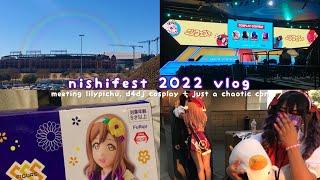 nishifest 2022: meeting lilypichu, d4dj cosplay + con thoughts | in anime convention vlog