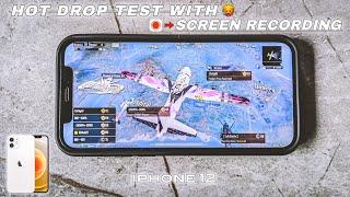HOT DROP TEST WITH SCREEN RECORDING • IPHONE 12 GAMING TEST 2024 • IPHONE 12 GAMING REVIEW •