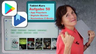 Tablet-Kurs Teil 50: Lesen auf dem Tablet. 0 Euro Bücher vom PlayStore laden. Kostenlose Bücher.
