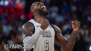 LeBron James’ TOP highlights from Paris Olympics basketball competition | NBC Sports