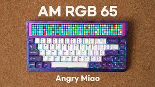 [찍먹팩이벤트] 지금까지 쳐본 키보드 중 1위 타건감 앵그리미아오 신제품 Angry Miao AM RGB 65  키보드 리뷰