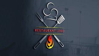 Food logo design||Restaurant logo design||kitchen logo tutorial in illustrator||Rasheed RGD