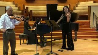 Louis Mo and YuEun Kim, violins with Susie Chung, piano - Shostakovich Duets (#1 of 6 - Prelude)