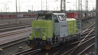 Captrain Switcher running solo in Hamburg port rail yard