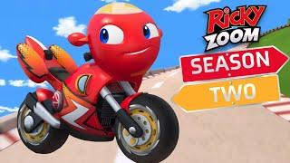 Ricky Races Away️ Season Two ️ Motorcycle Cartoon | Ricky Zoom | Cartoons For Kids